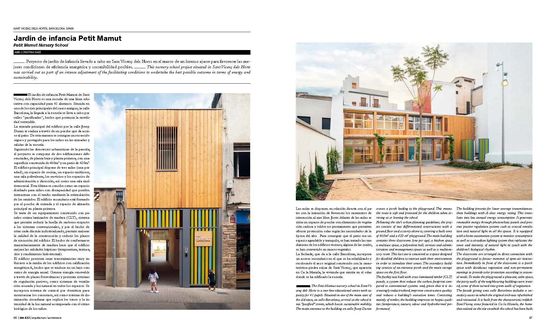 PUBLICACIÓ D’ OBRA A LA REVISTA D’ ARQUITECTURA “ON DISEÑO”